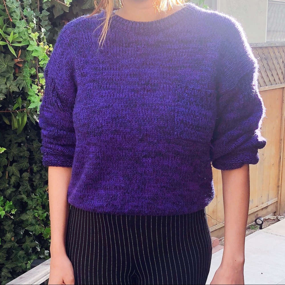 SOLD💢Short Knit Purple sweater